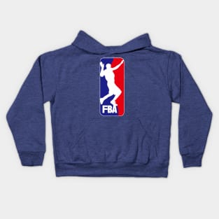 Flopping Basketball Association Logo Kids Hoodie